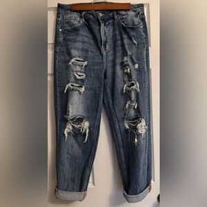 Super cool distressed Risen Jeans